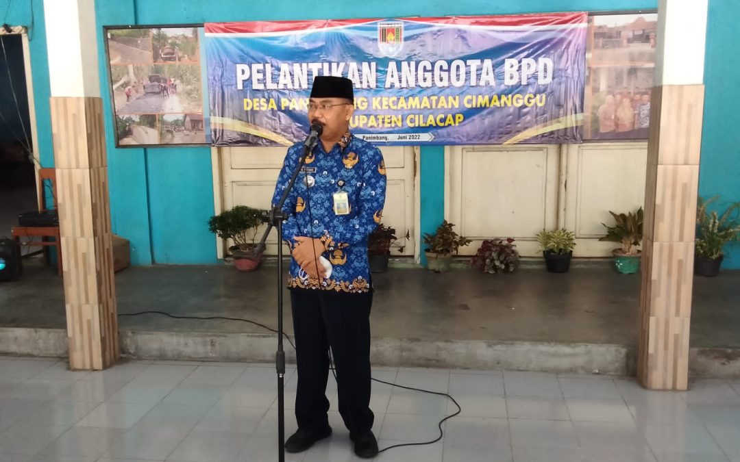 Pelantikan Anggota BPD  Antarwaktu di Desa Panimbang