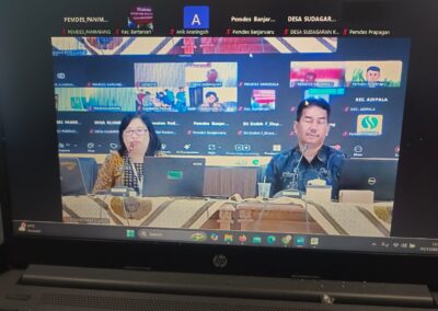 Kepala Desa Panimbang Ikuti Rakor Penanganan ATS Cilacap via Daring