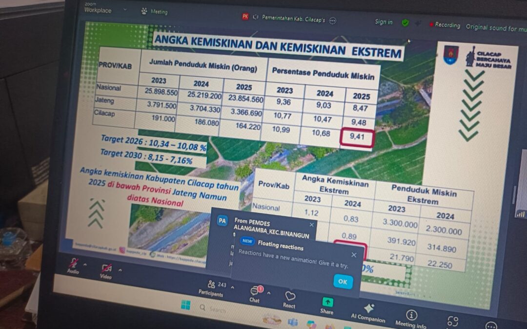 Kepala Desa Panimbang Ikuti Rakor Pengentasan Kemiskinan & Program Makan Bergizi Gratis Via Daring